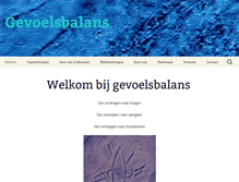 Tablet Screenshot of gevoelsbalans.com